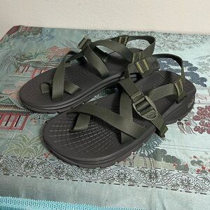 Chaco Z/1 Classic USA Rubber Adjustable Strap Sandals Green Size 10